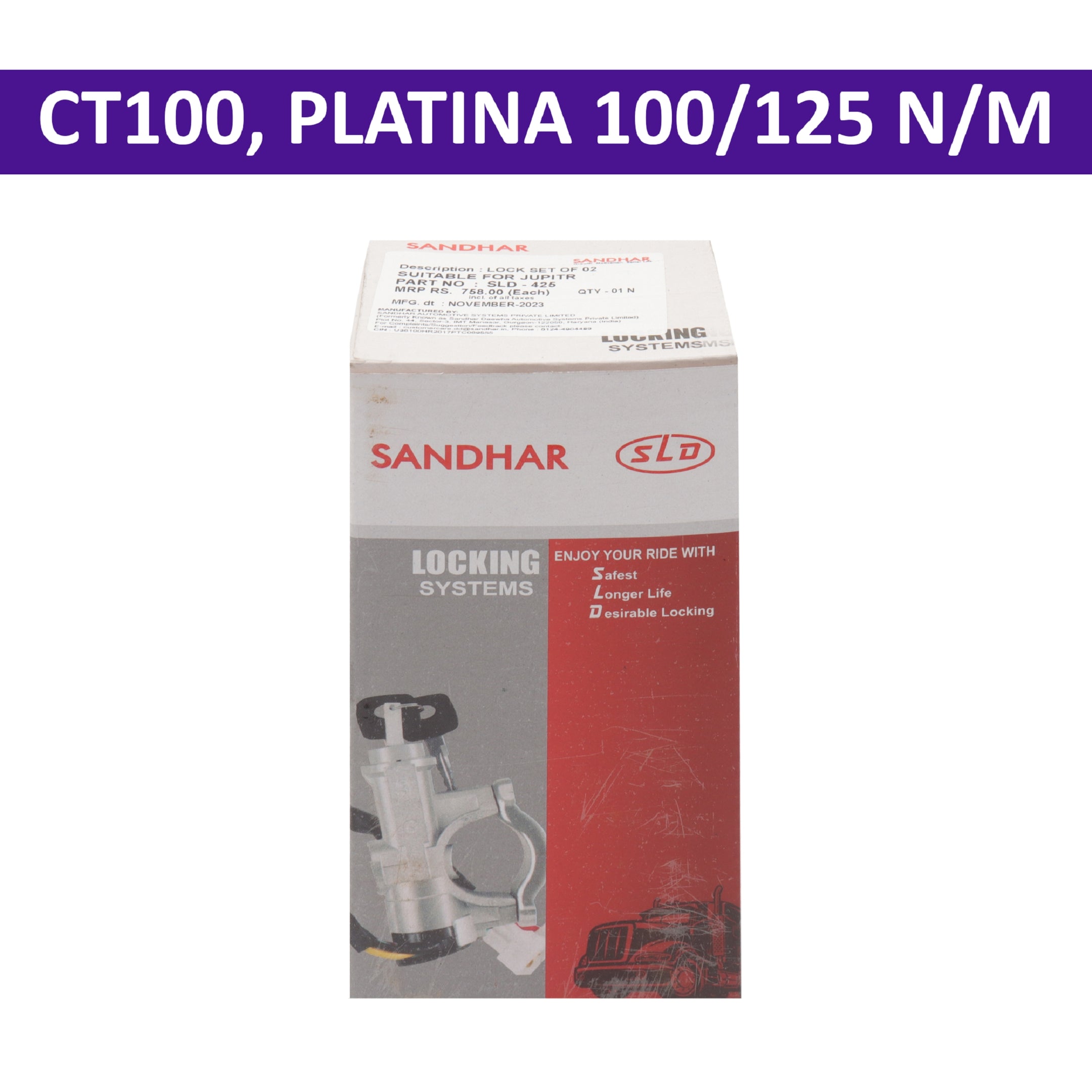 SLD Ignition Switch for Platina, CT 100, Platina 100, Platina 125 UPGrade