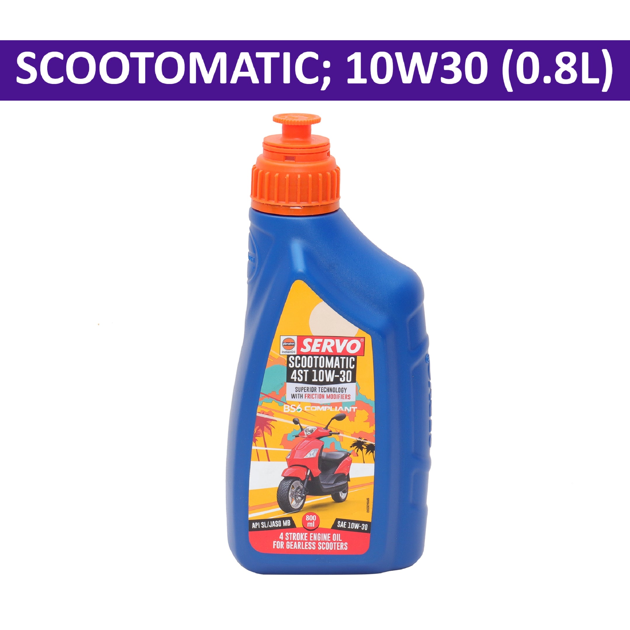 Servo Scootomatic Engine Oil 4St 10W30 800ml