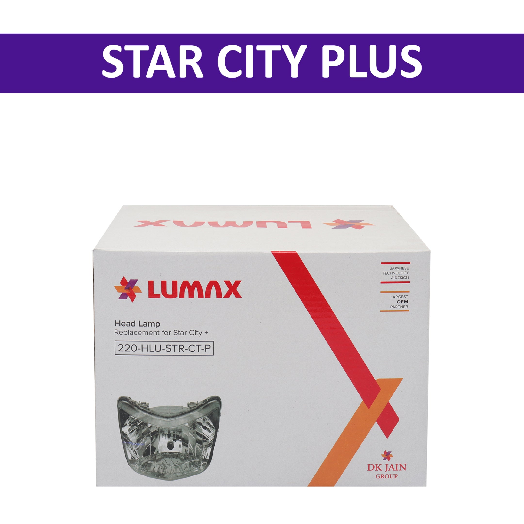 Lumax Head Light Assembly for Star City Plus