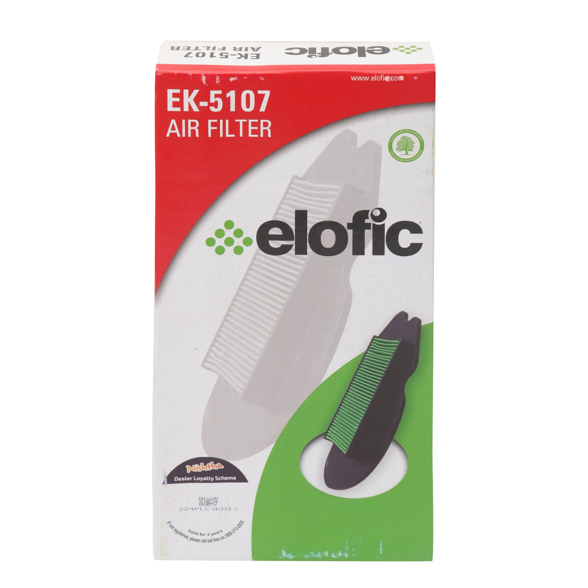 Elofic Air Filter (Plastic Molded) for Activa 3G, Aviator HET, Navi