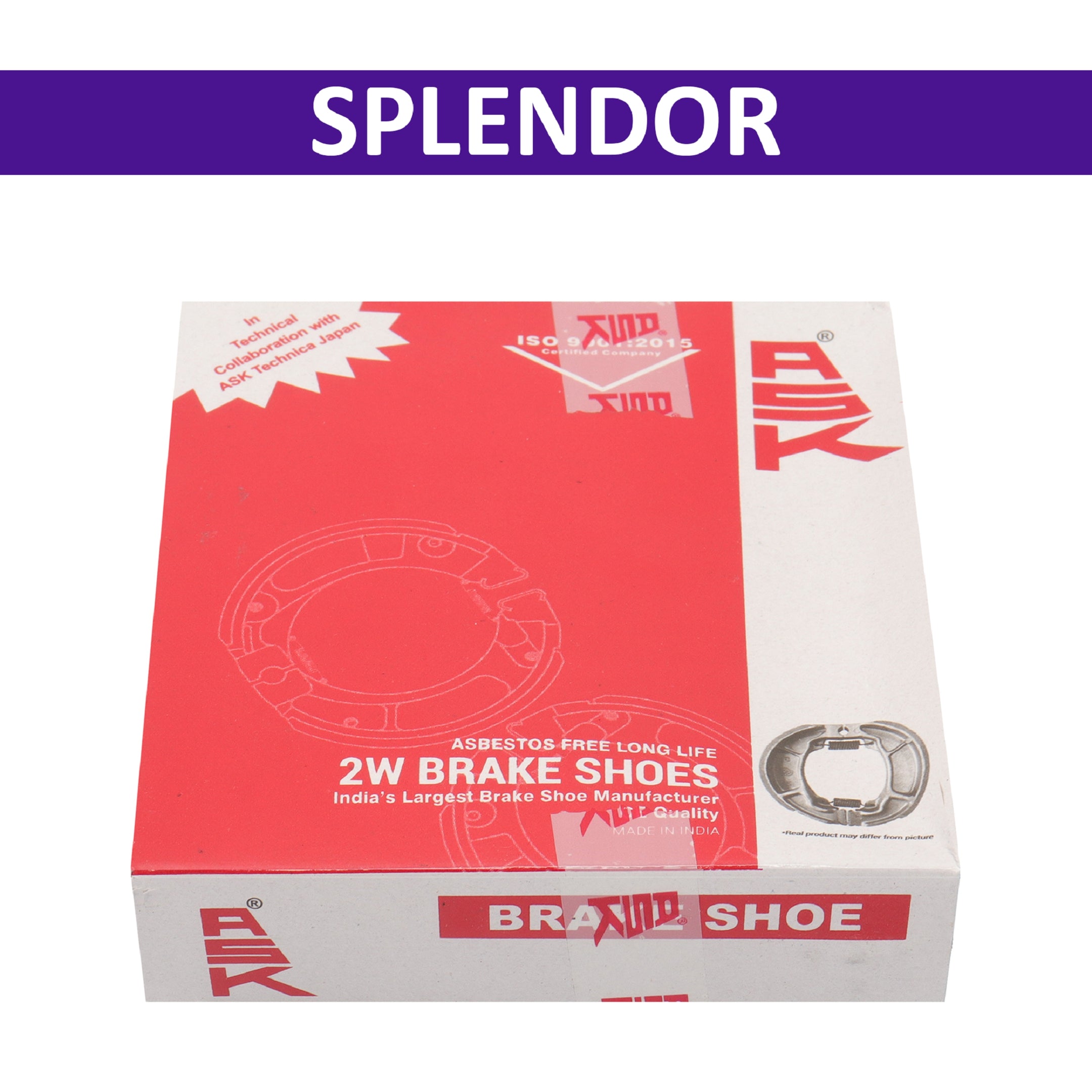 ASK Brake Shoe for Splendor