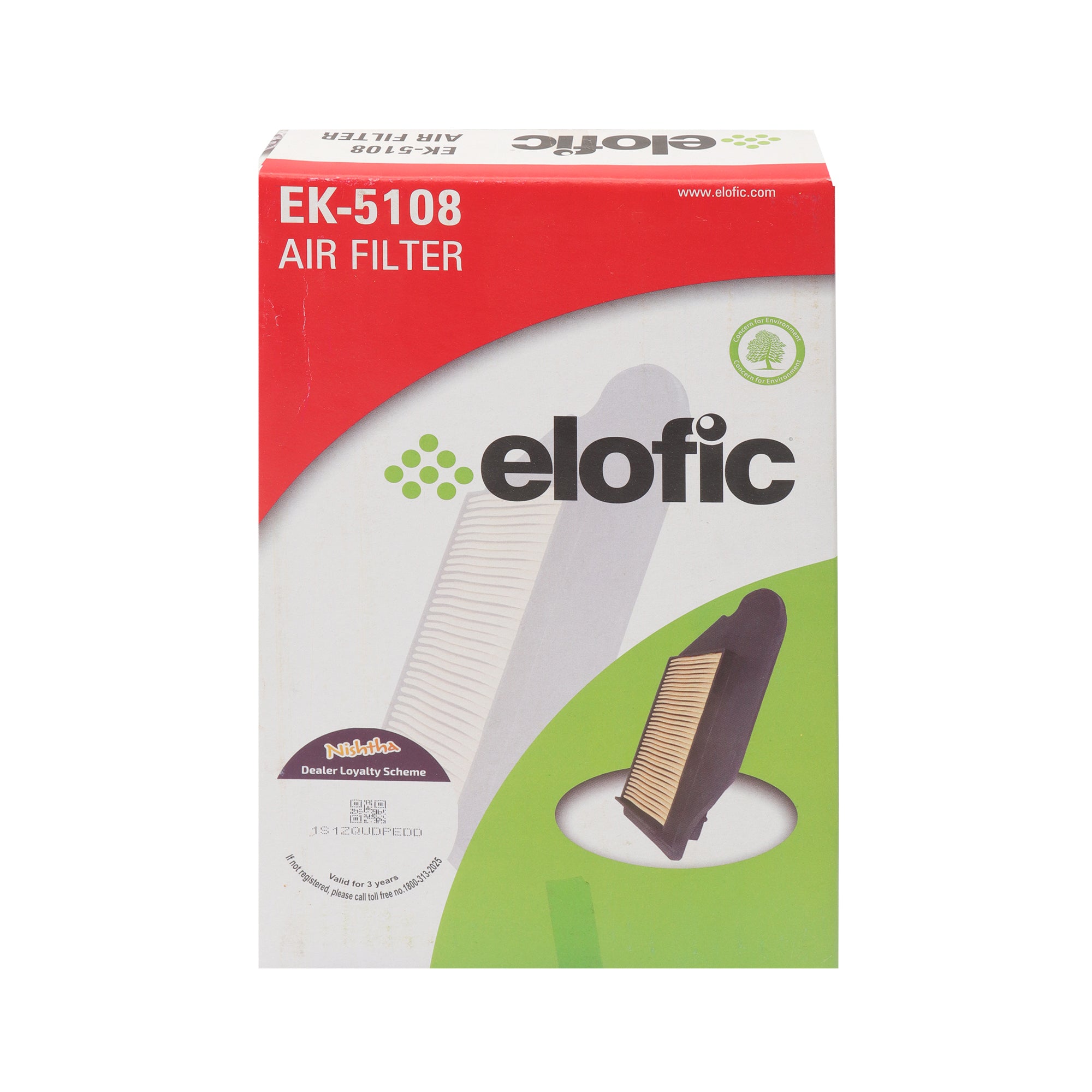 Elofic Air Filter (Plastic Molded) for Jupiter