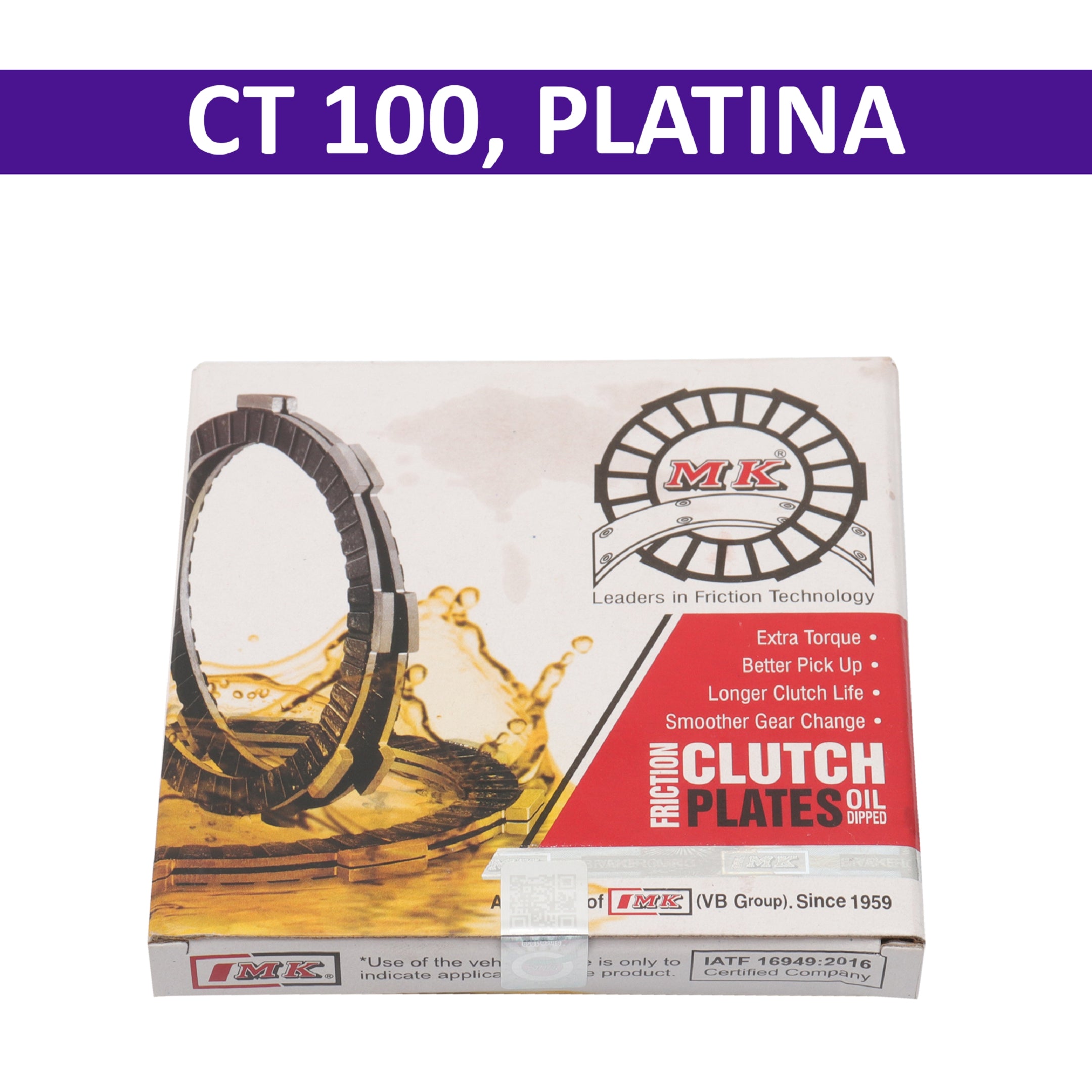 MK Clutch Plate for CT 100, Platina