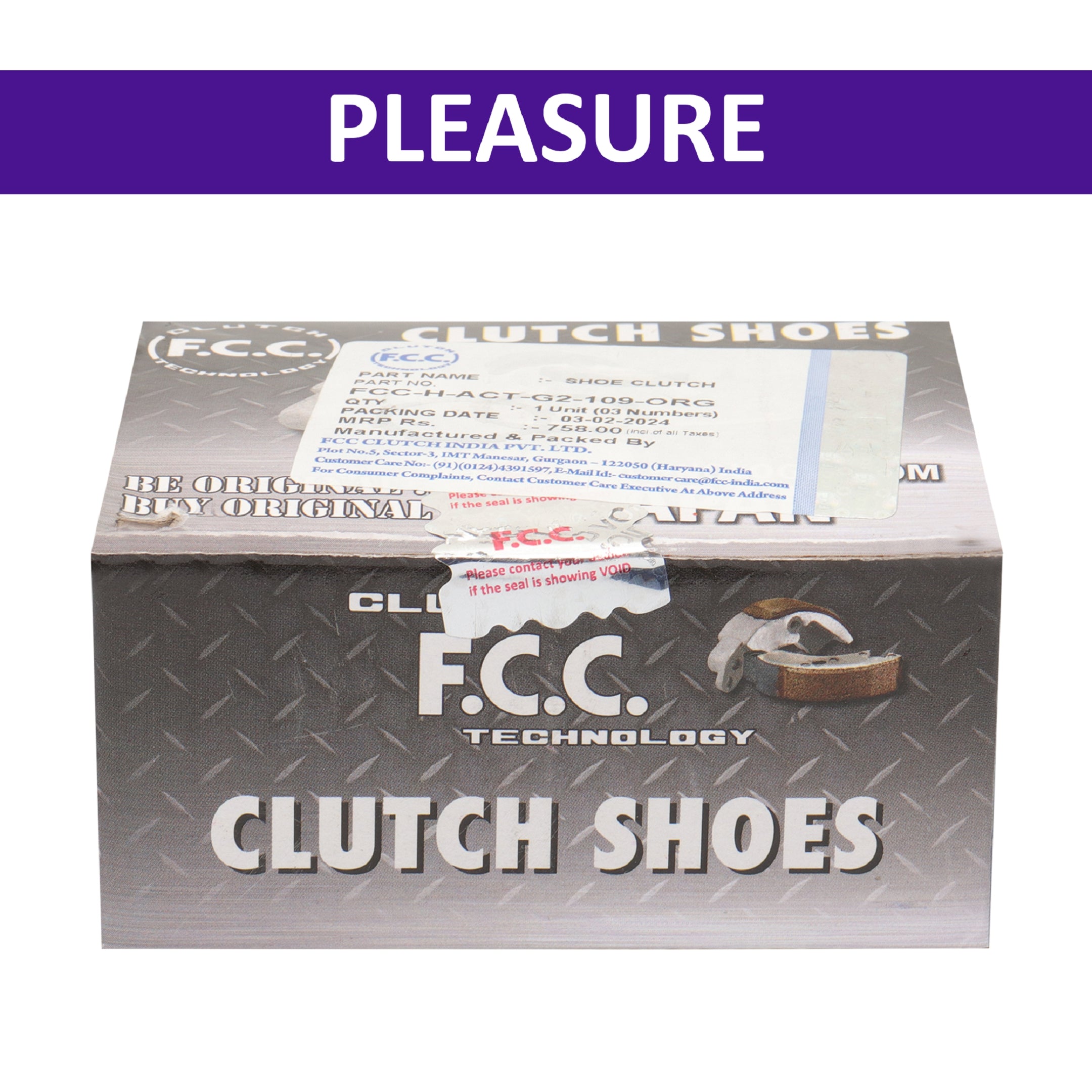 FCC Clutch Shoe for Pleasure