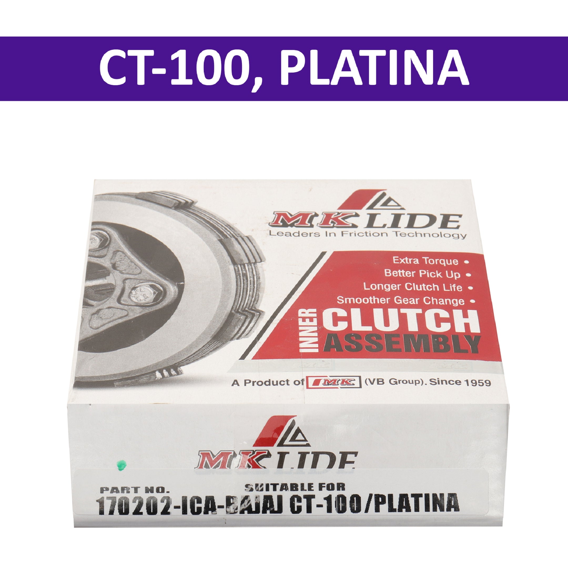 MK Clutch Assembly for CT 100, Platina