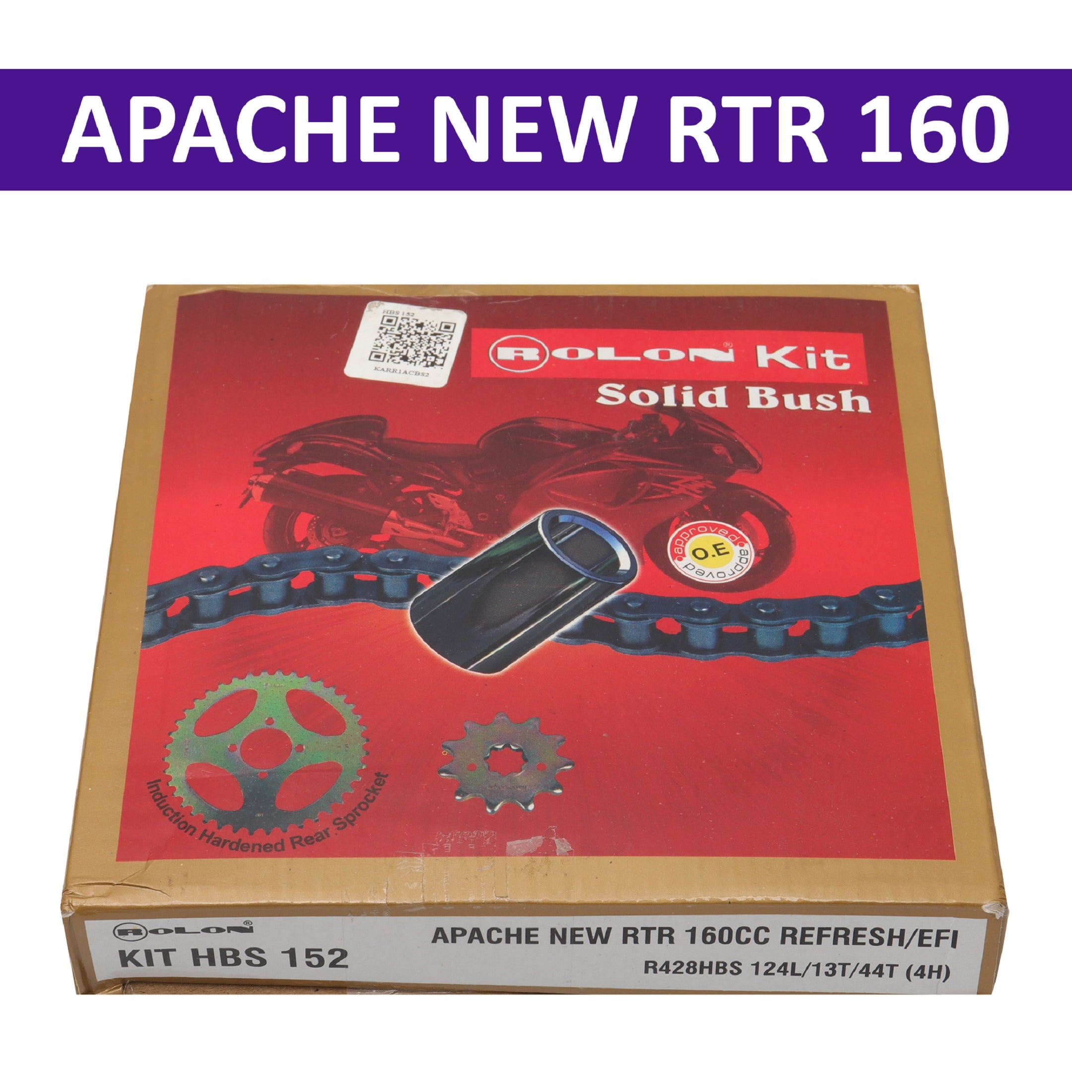 Rolon Chain Kit for Apache New RTR 160