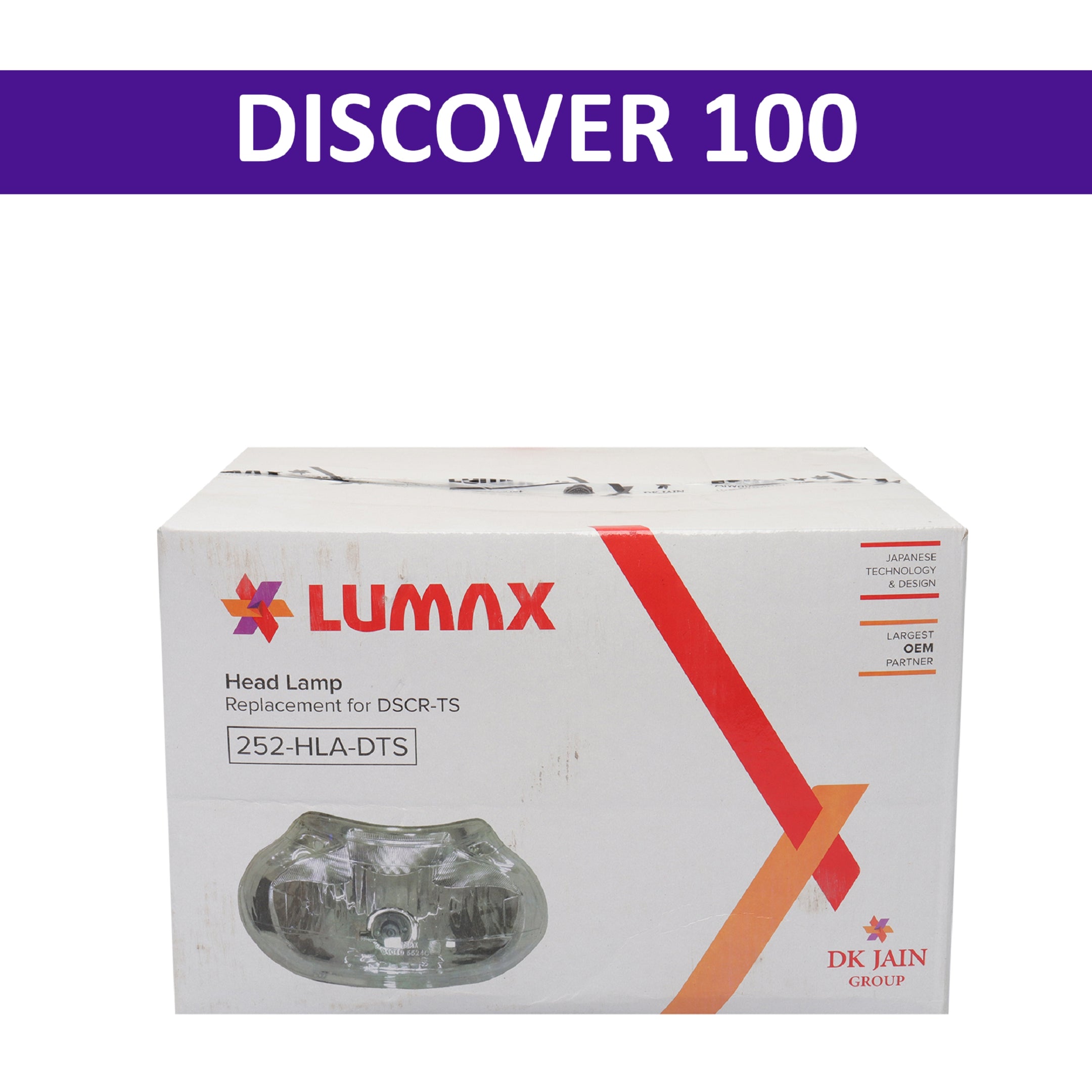 Lumax Head Light Assembly for Discover 100