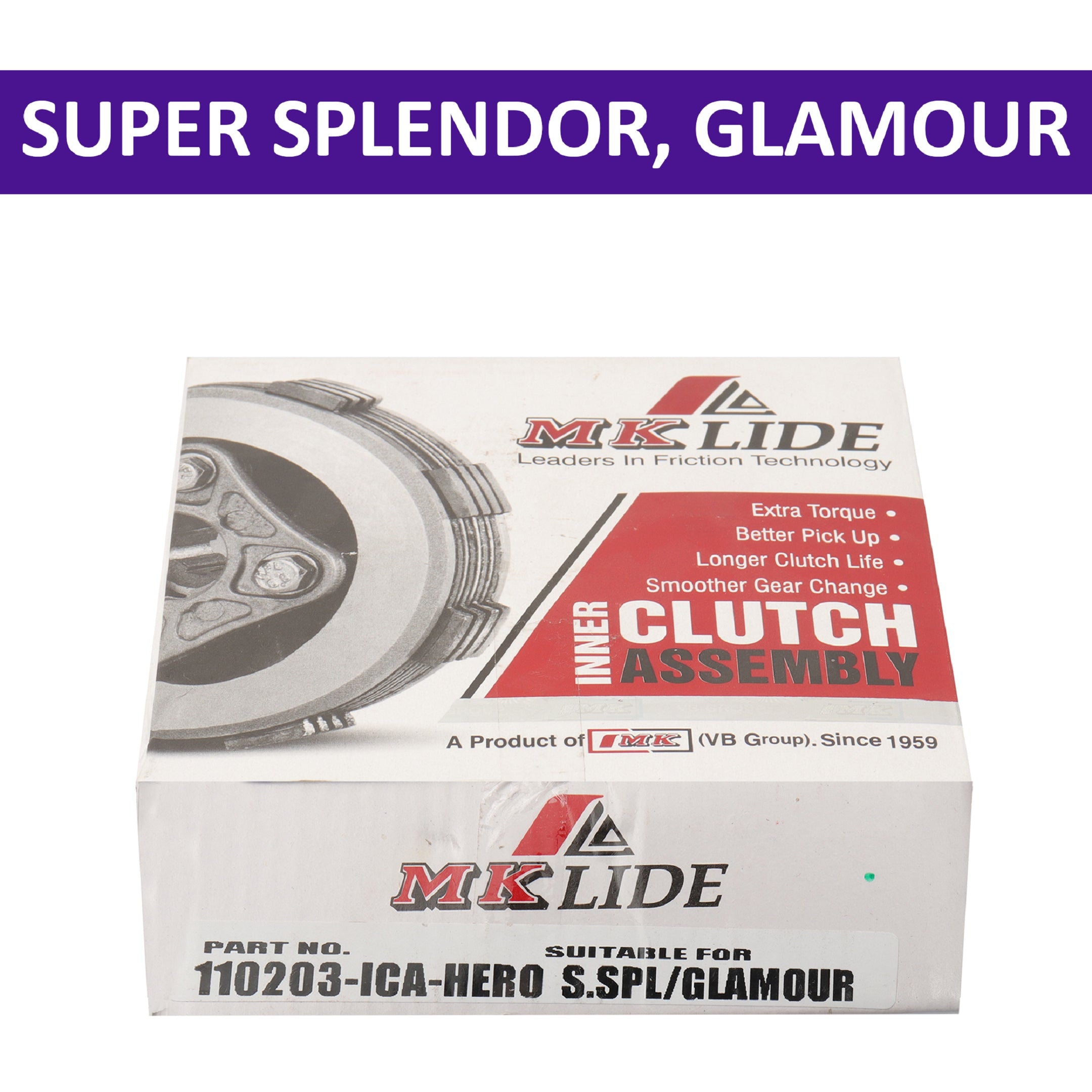 MK Clutch Assembly for Super Splendor, Glamour