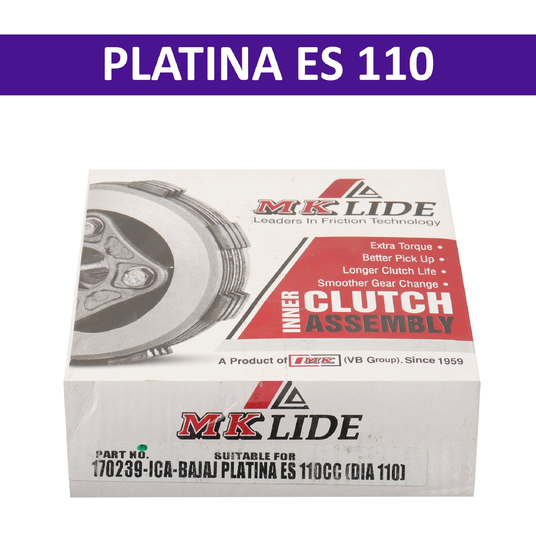 MK Clutch Assembly for Platina ES 110