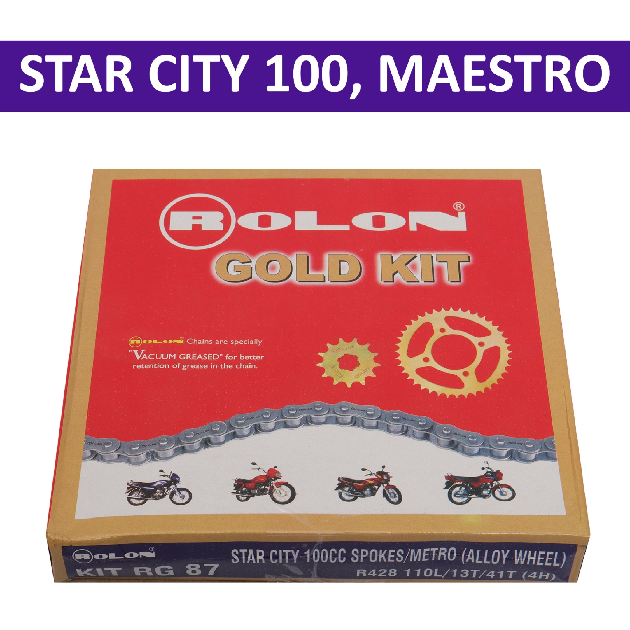 Rolon Chain Kit for Star City 100, Maestro