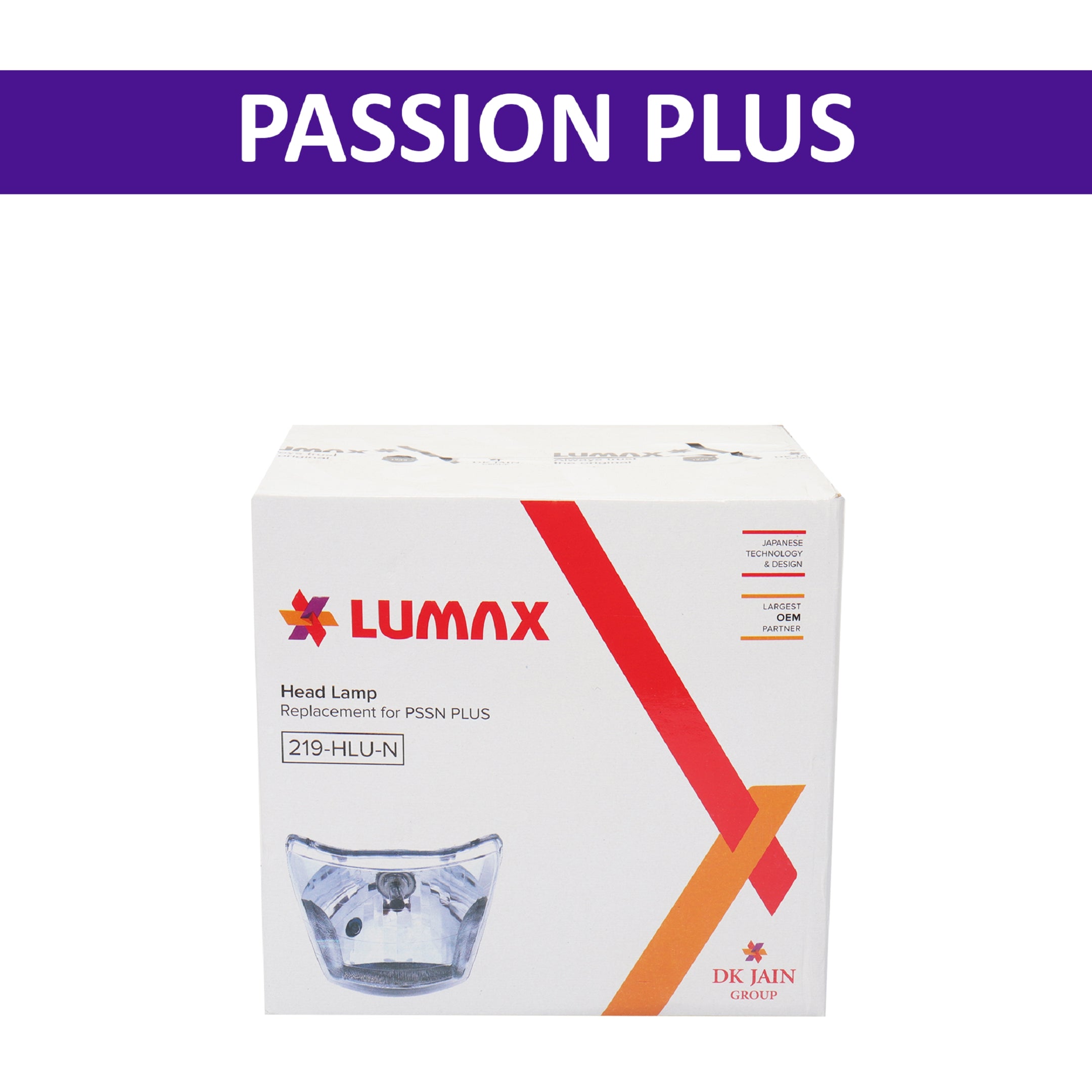 Lumax Head Light Assembly for Passion Plus