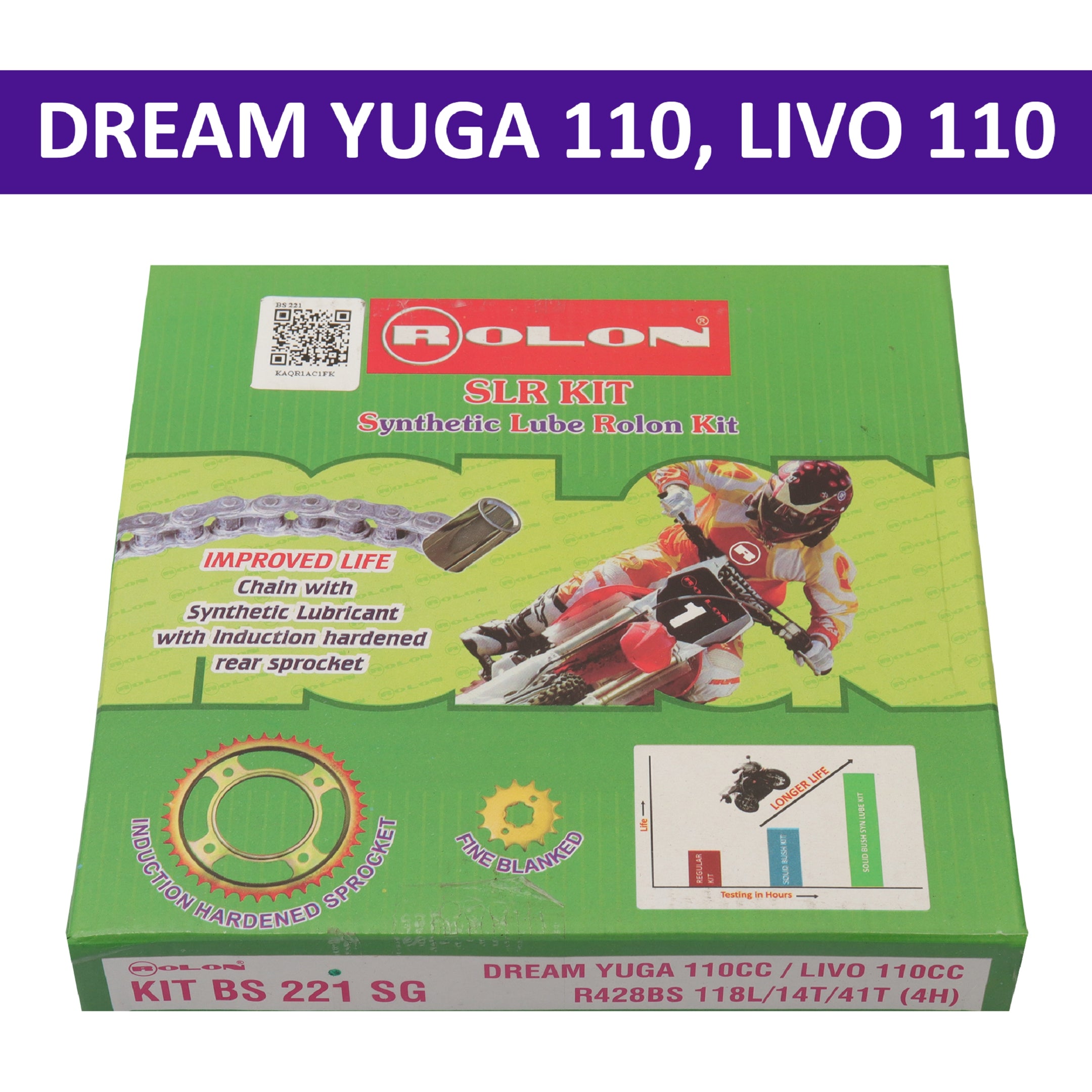 Rolon Chain Kit for Dream Yuga 110, Livo 110