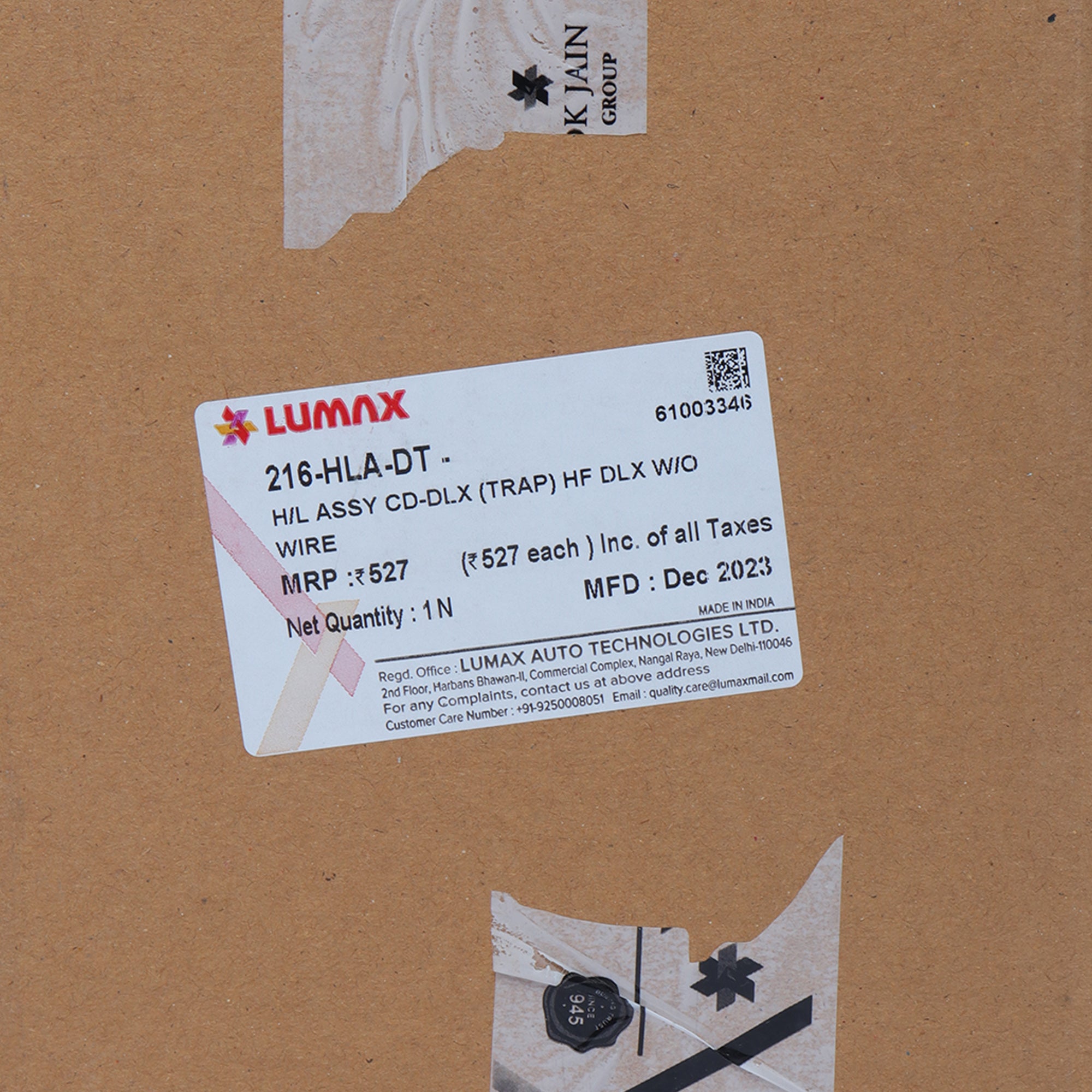 Lumax Head Light Assembly for CD Deluxe