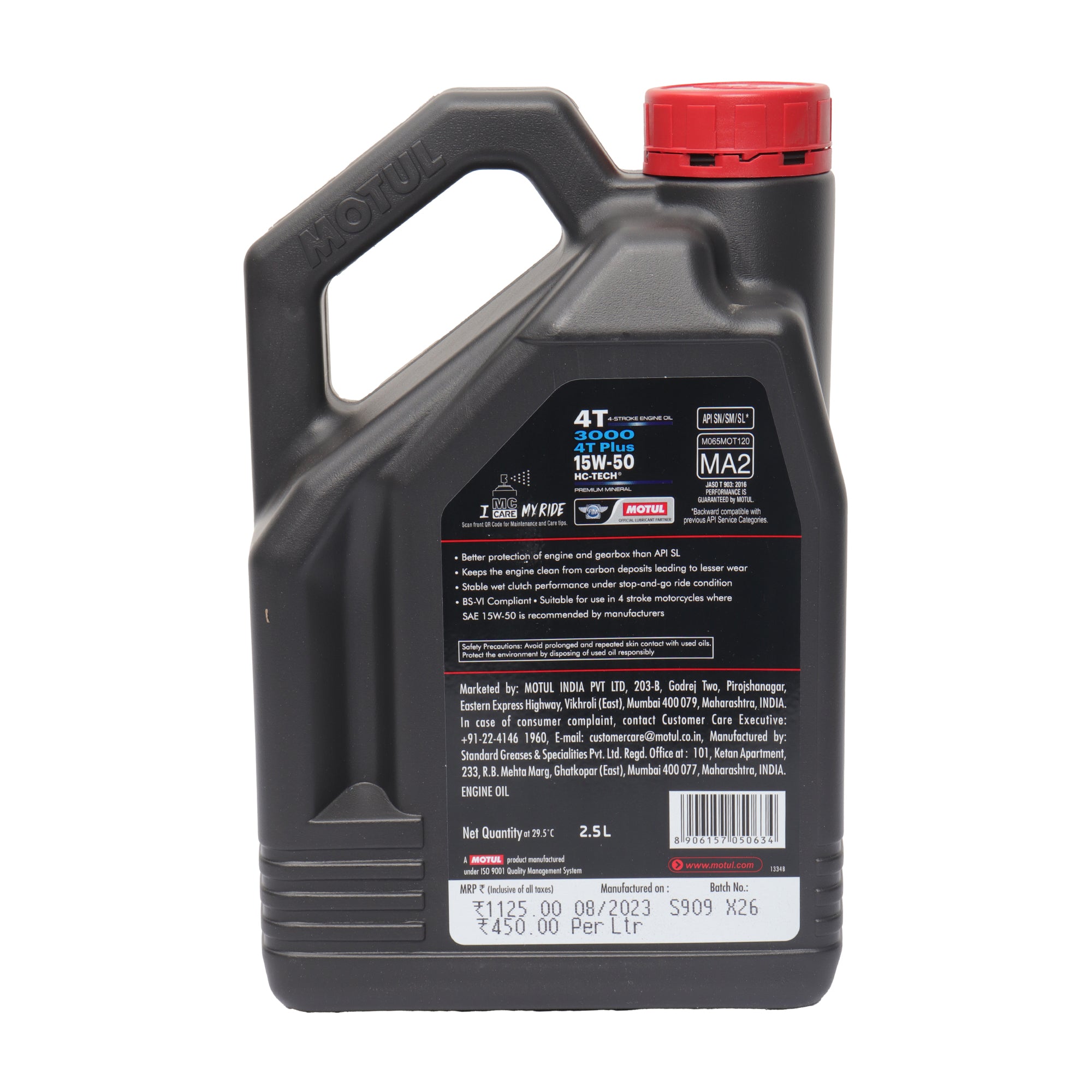 Motul 4T Plus 15W50 2.5L