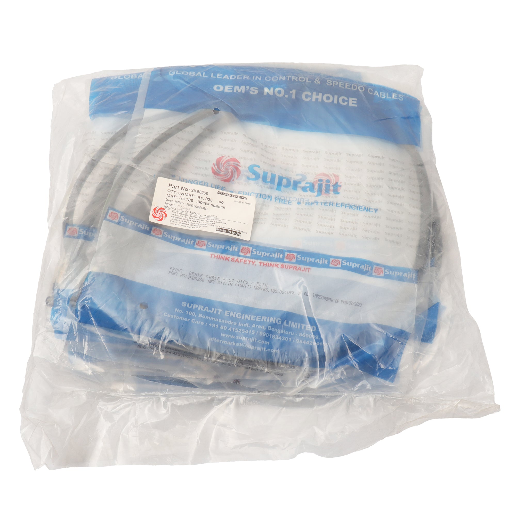 Suprajit Front Brake Cable for CT 100, Platina