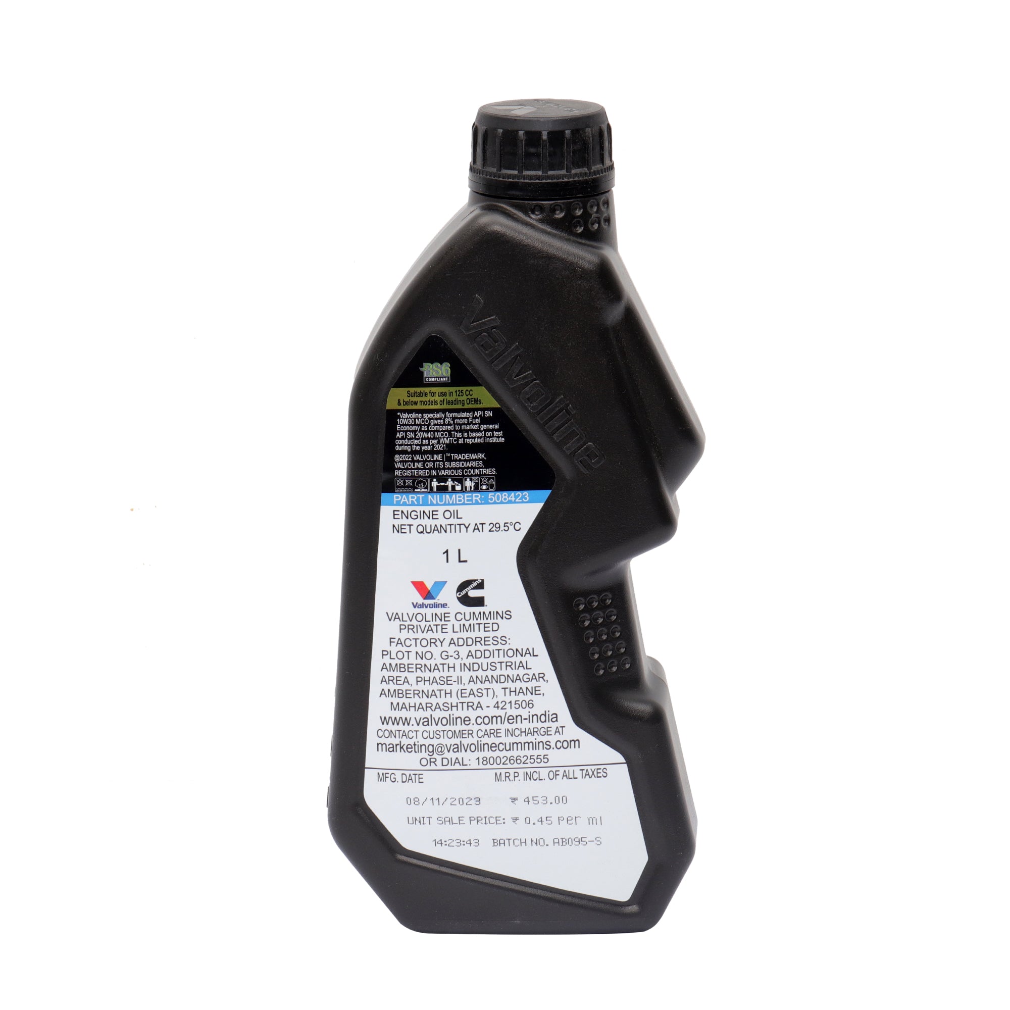 Valvoline Champ 4T Fuel Efficient 1L (20 Units)