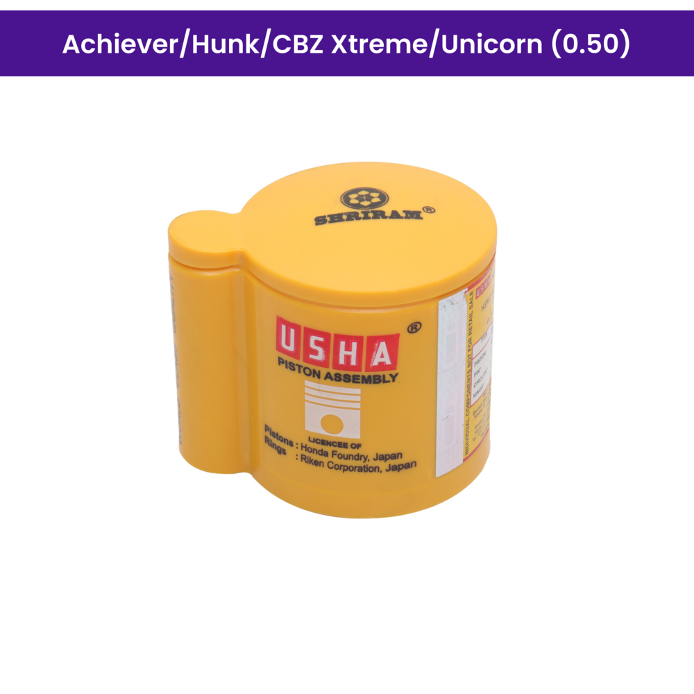 Usha Piston Kit (0.50) for Achiever, Hunk, CBZ Xtreme, Unicorn