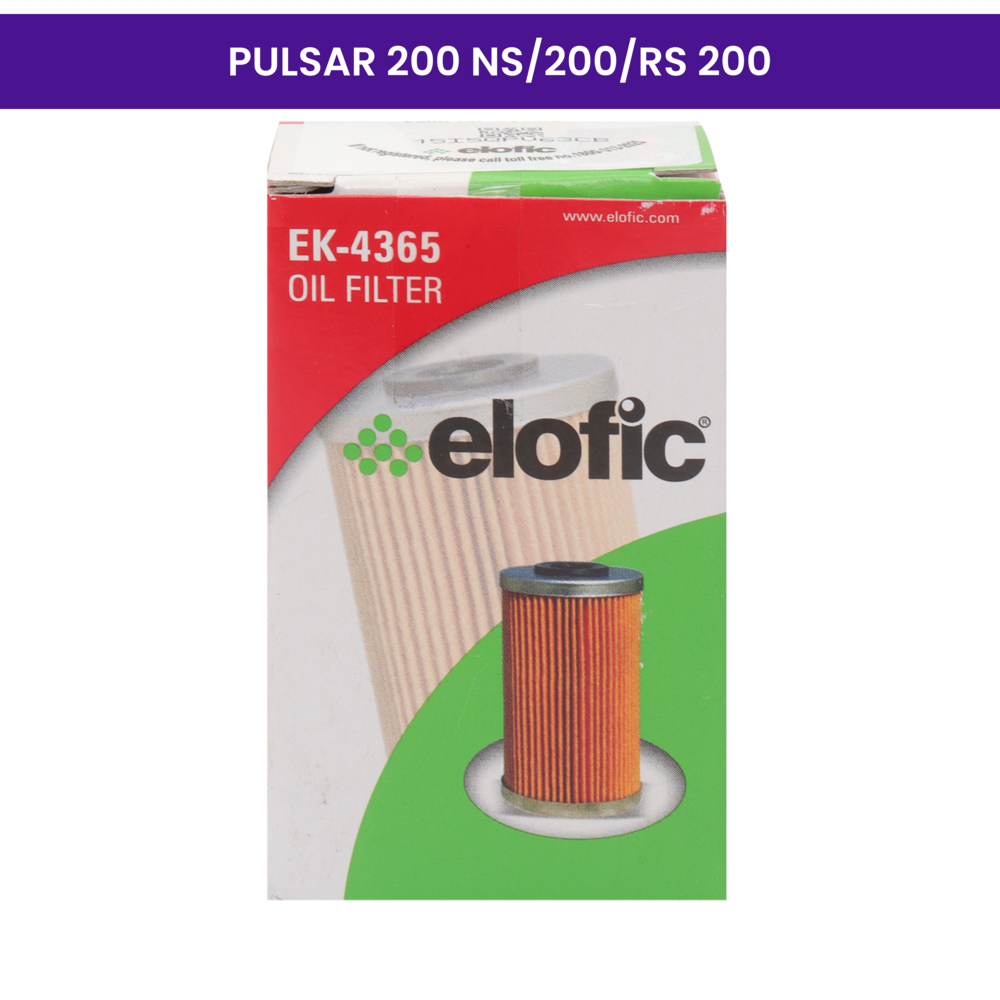 Elofic Oil Filter (Paper) for Pulsar 200 NS, Pulsar 200, Pulsar RS 200