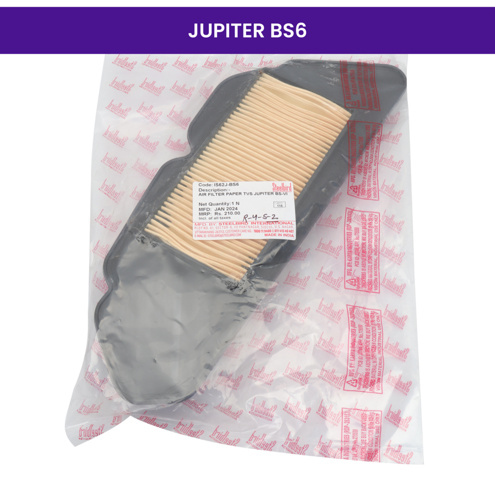 Steelbird Air Filter (Paper) for Jupiter BS6