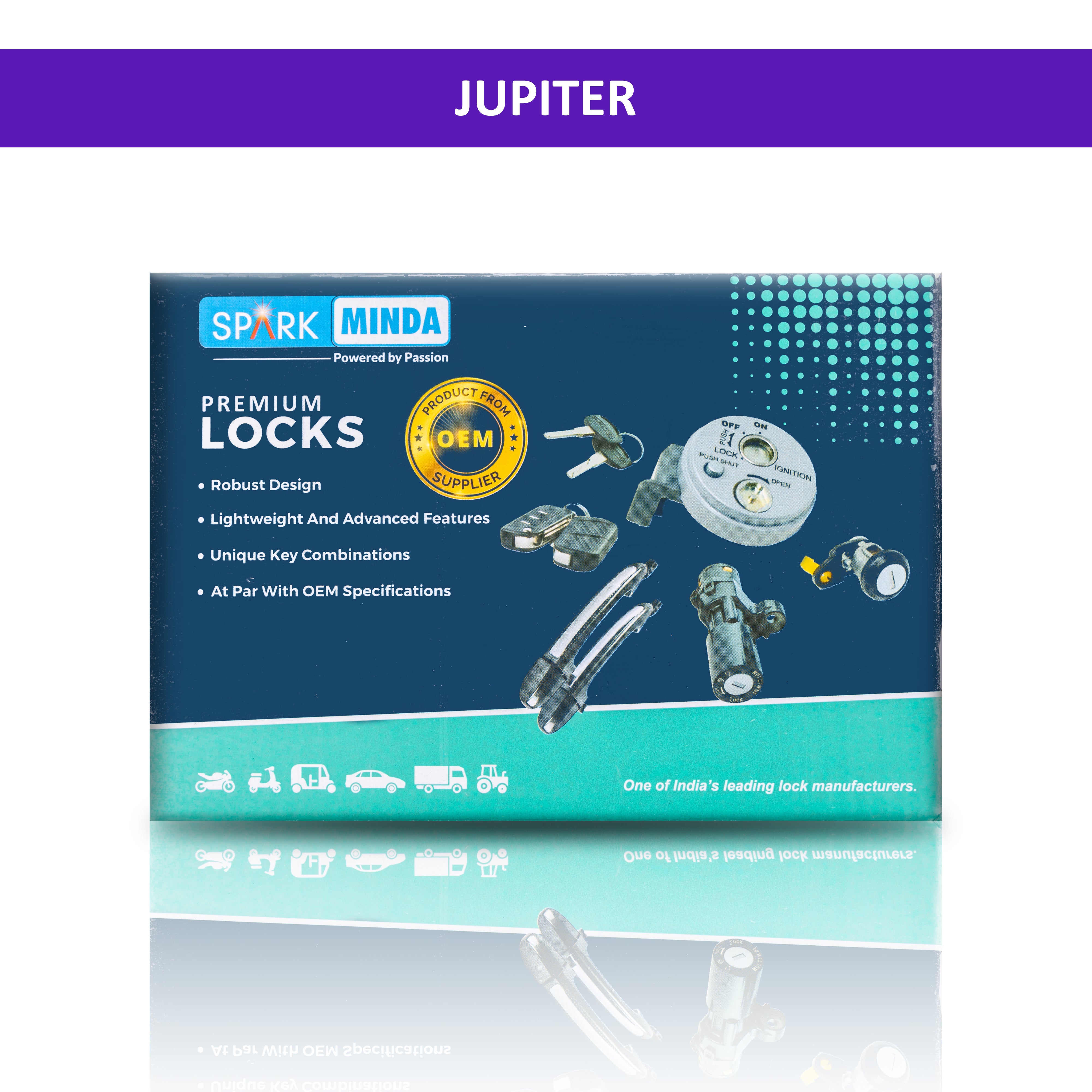 Spark Minda Lock Kit Set Of 2 for Jupiter