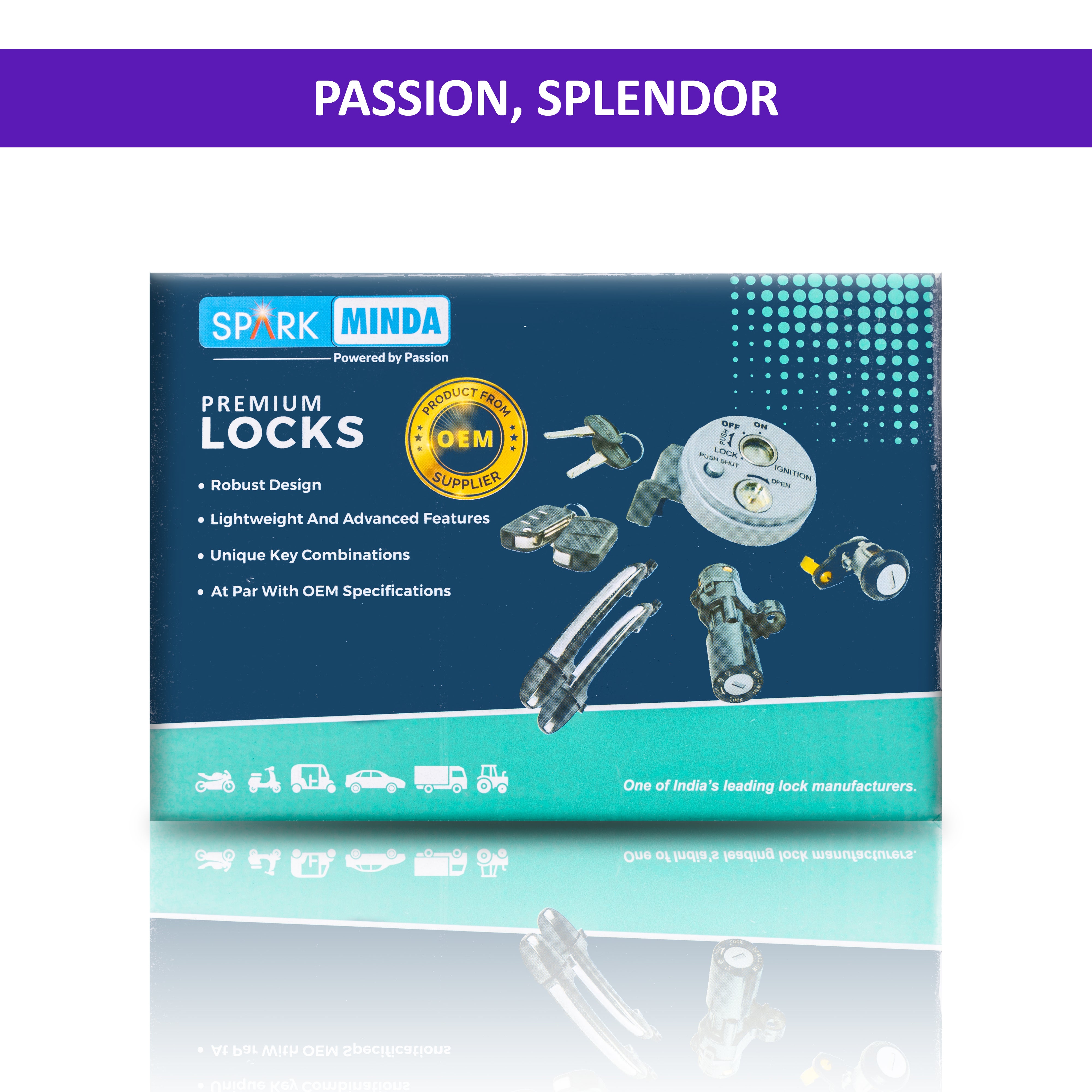 Spark Minda Ignition Switch for Passion, Splendor