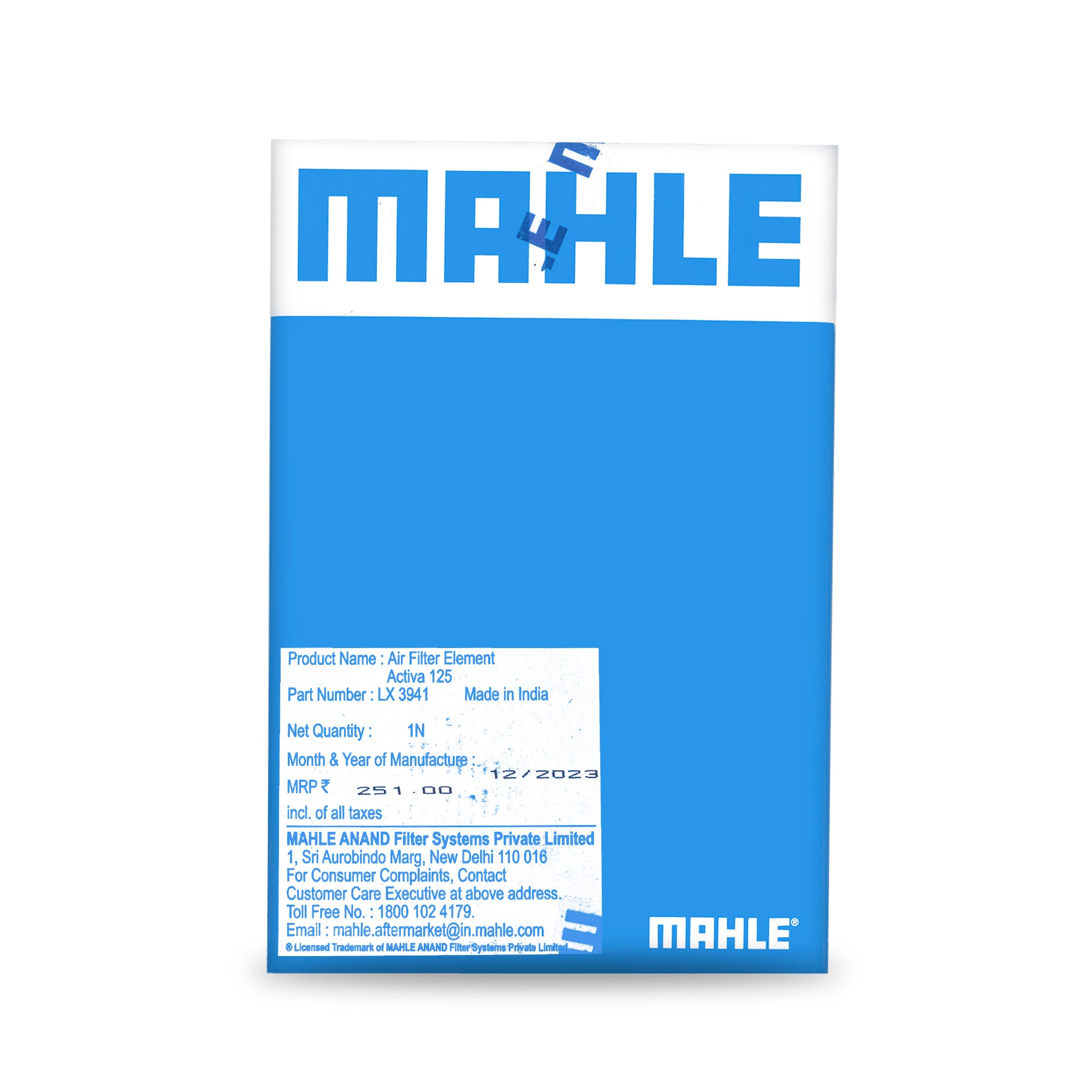 Mahle Air Filter for Activa 125