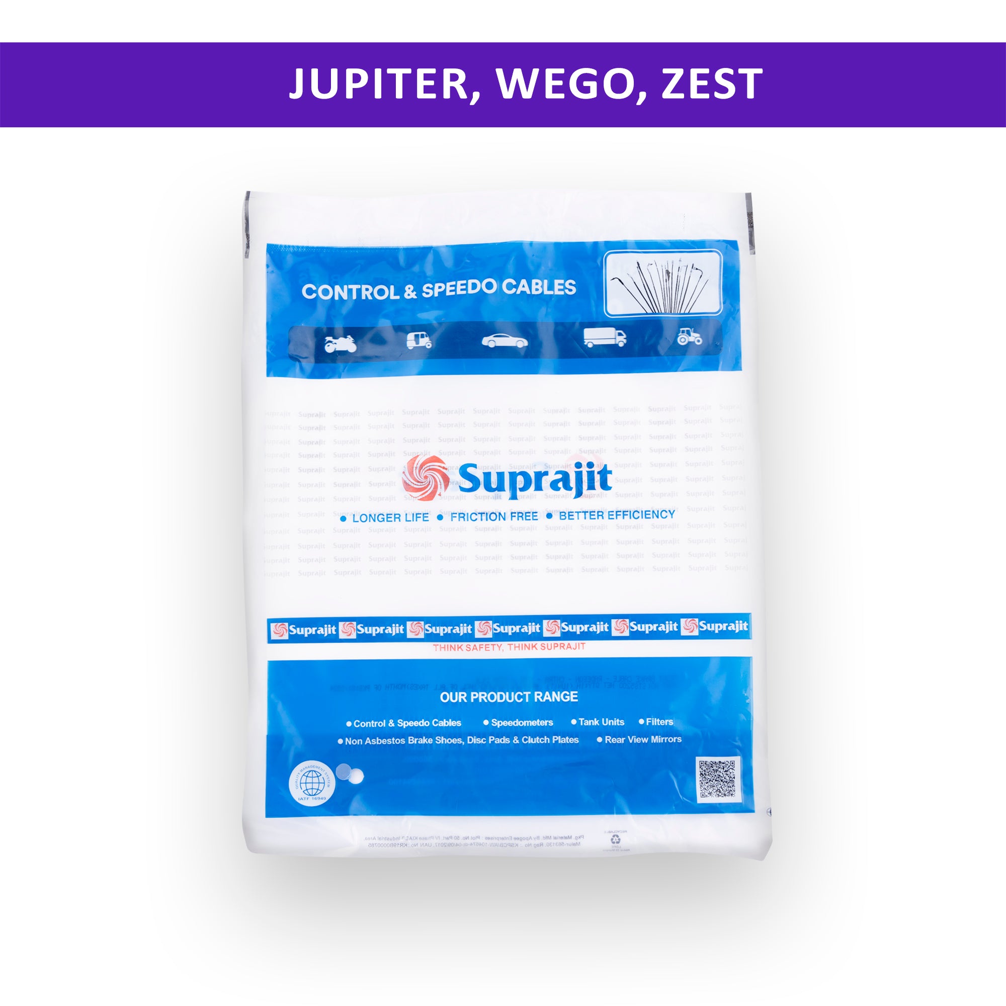 Suprajit Choke Cable for Jupiter, Wego, Zest